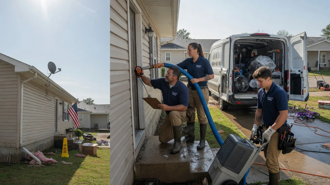 Ceiling Water Damage Restoration in Illiopolis, IL near me